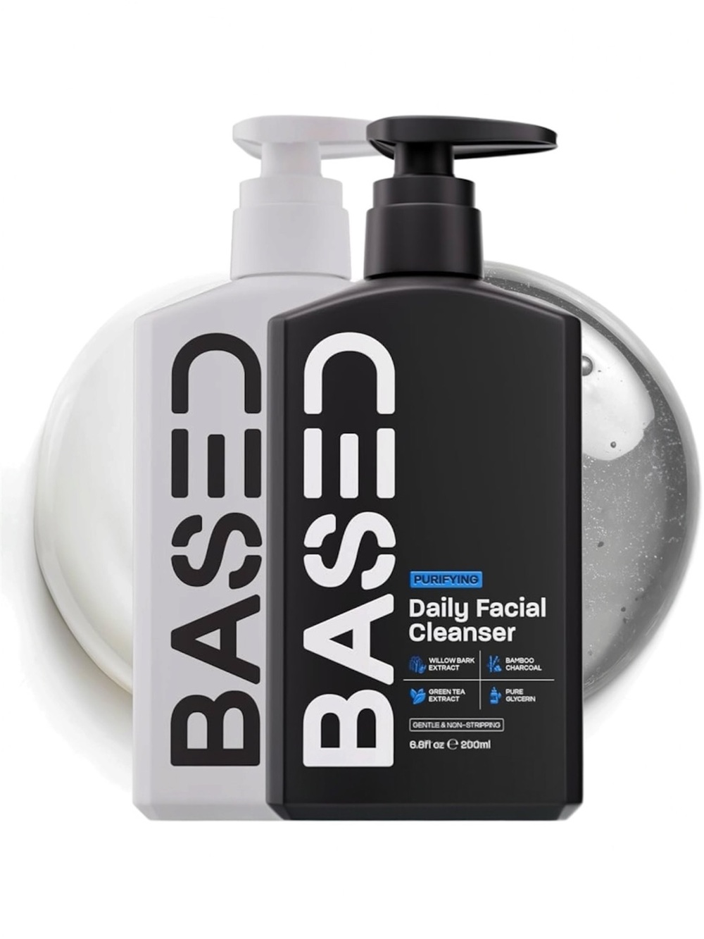 BASED Daily Skincare Duo Cleanser Moisturizer 6.8oz Non Toxic Set NIB Bundle